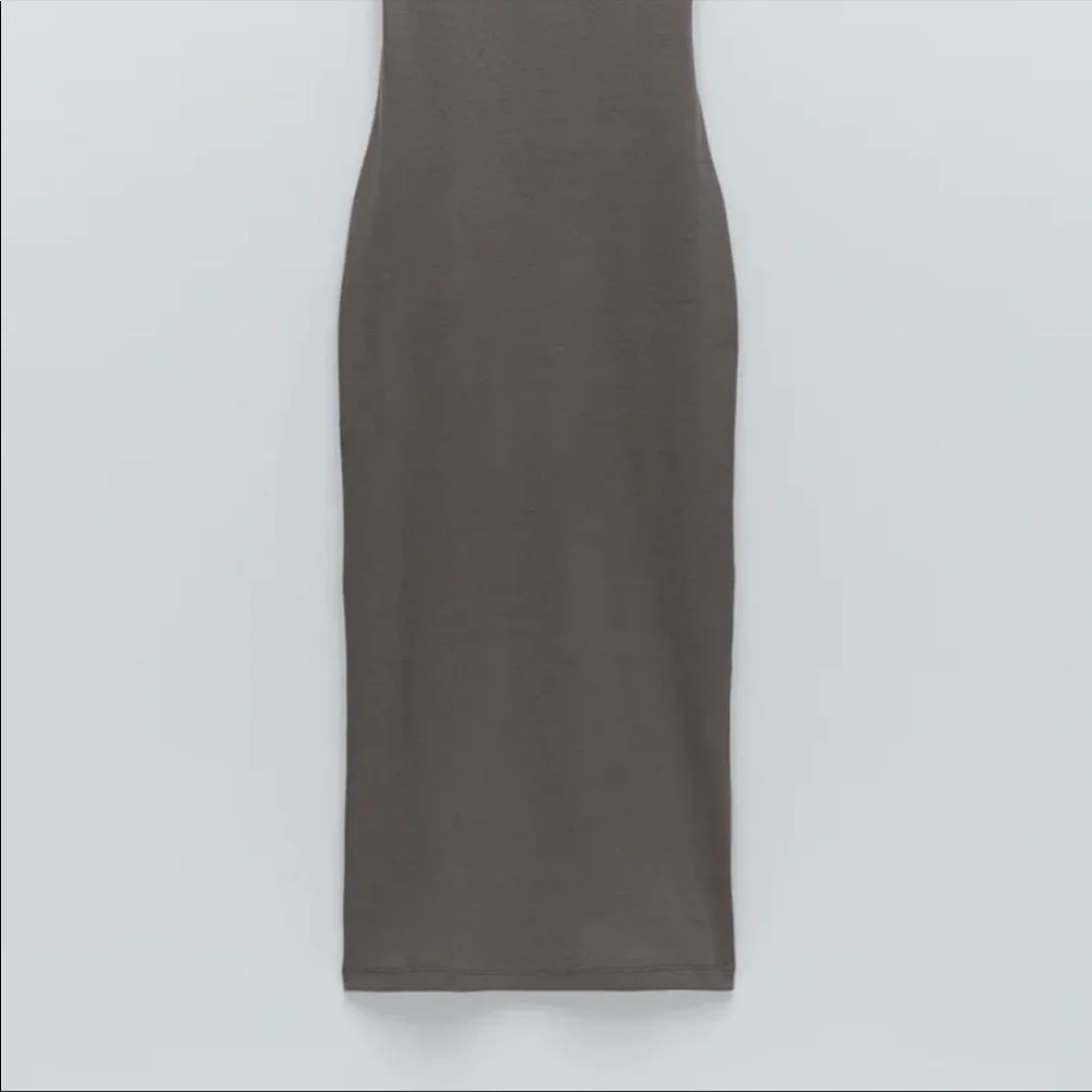 Zara RIBBED TURTLENECK DRESS - Picture 4 of 6